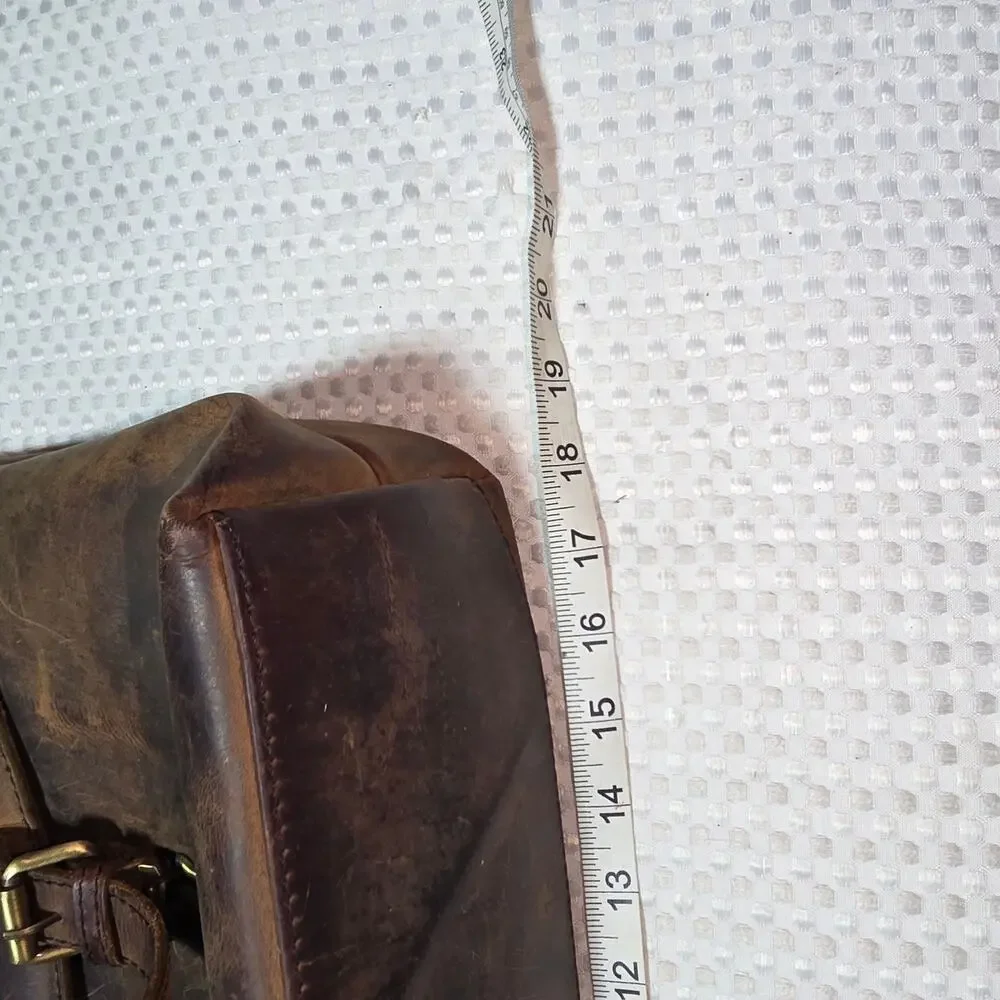 HLC XL GENUINE BUFFALO LEATHER MESSENGER CROSSBODY BAG 16